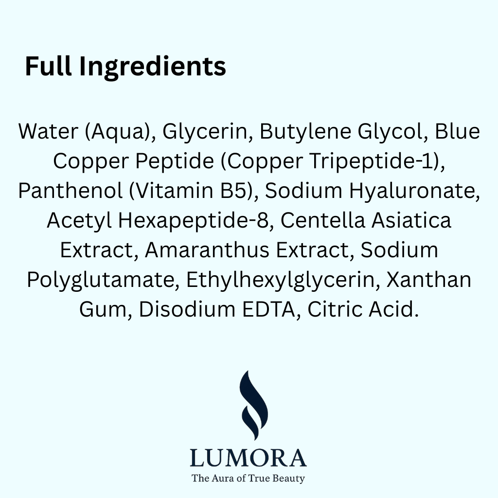Lumora™ GHK-Cu Copper Peptide Face Serum