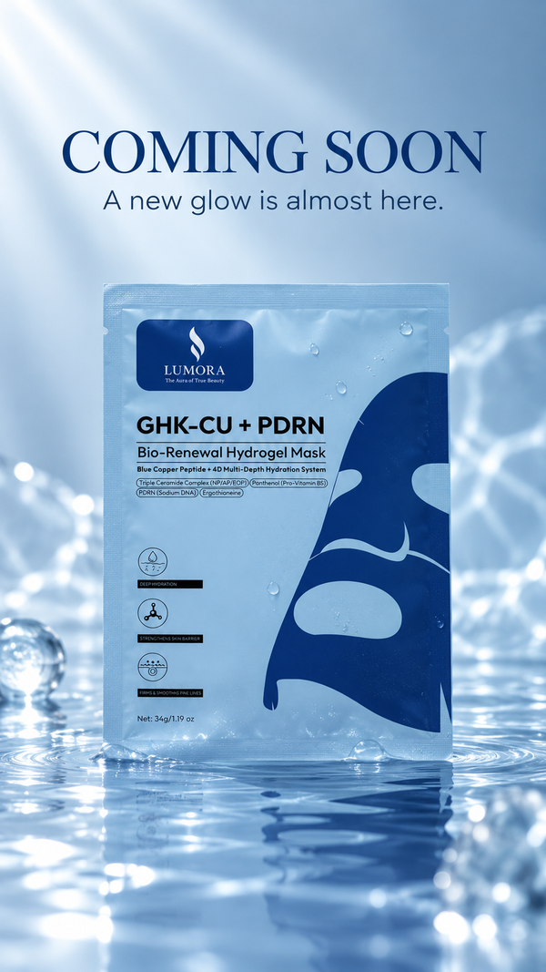 LUMORA GHK-Cu + PDRN Bio-Renewal Hydrogel Mask (5 Masks)