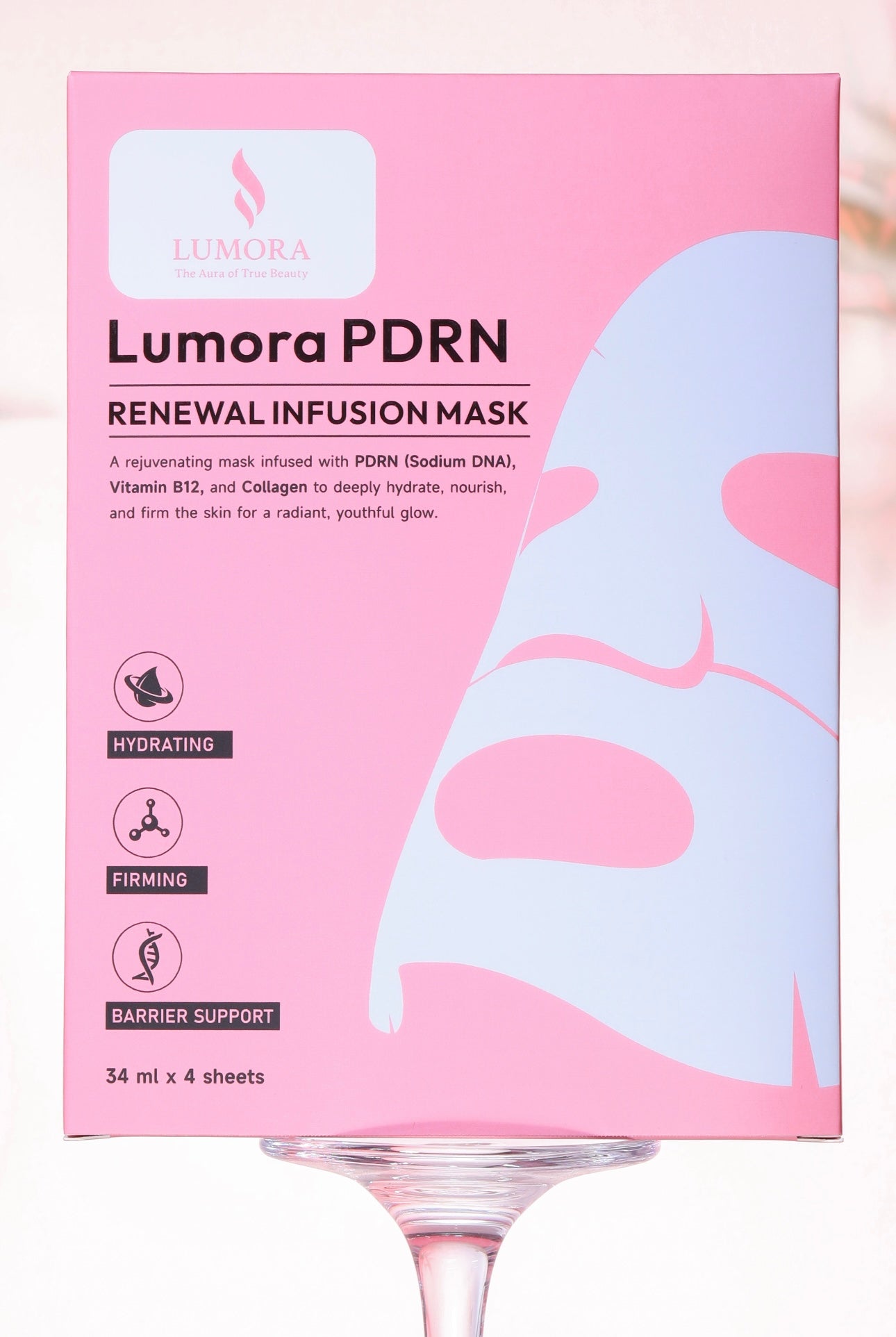 LUMORA PDRN Renewal Infusion Mask 34ml x 4 sheets